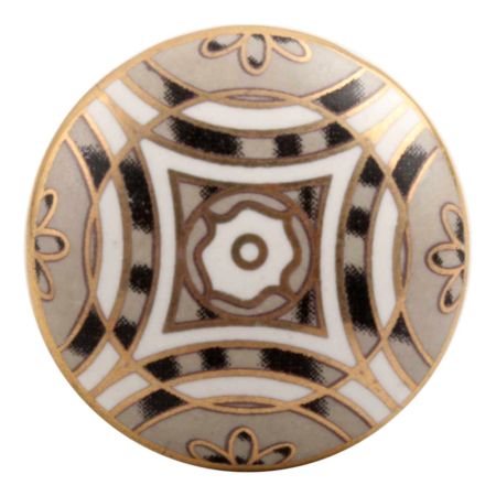 Golden Ceramic Floral Wine Stopper